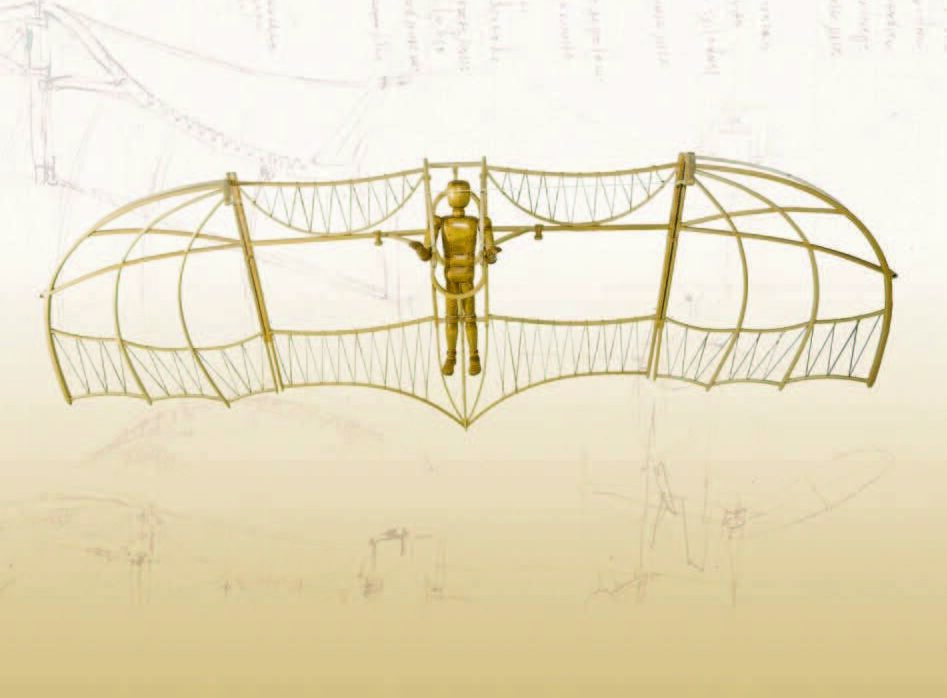 Leonardo e il volo: il sistema ad ali, l’uccello della commedia e l’aliante ad ala parzialmente fissa